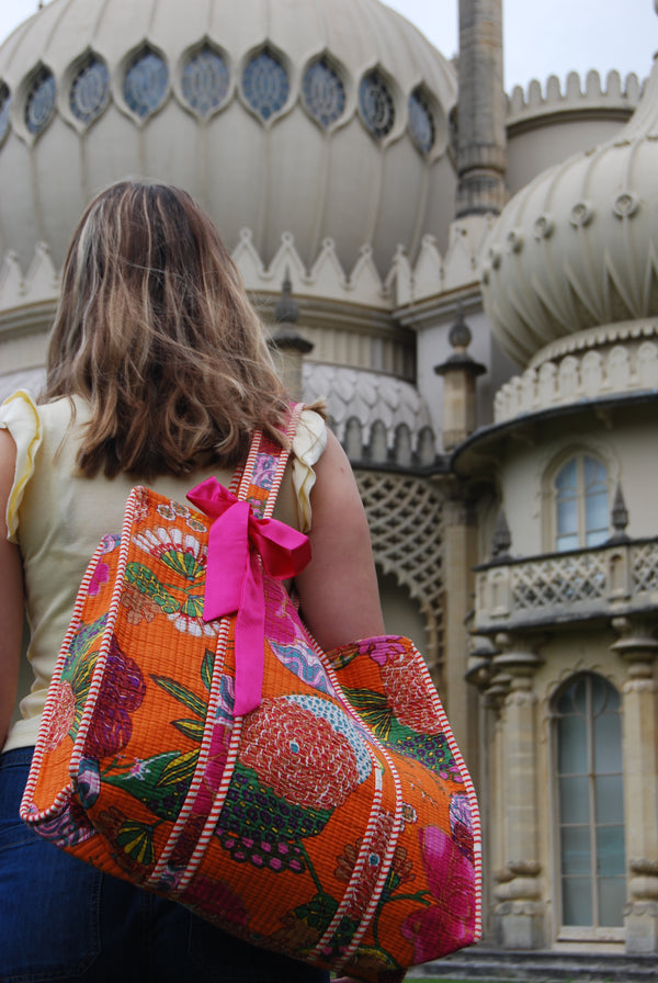 THE ORANGE GOAN GARDEN TOTE